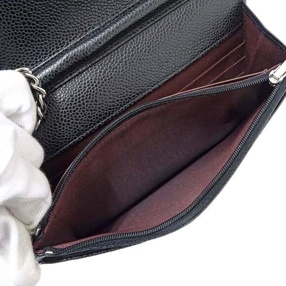 CHANEL Black Caviar Leather Wallet - Picture 10 of 16